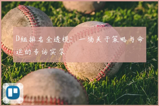 D组排名全透视:一场关于策略与命运的专访实录